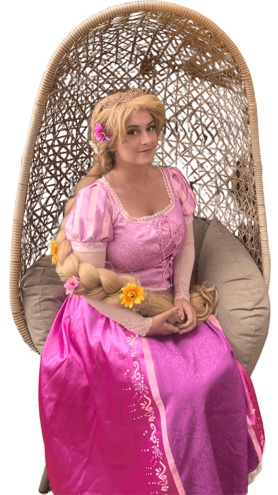 Tower Princess character visit from Magical VIP Visits