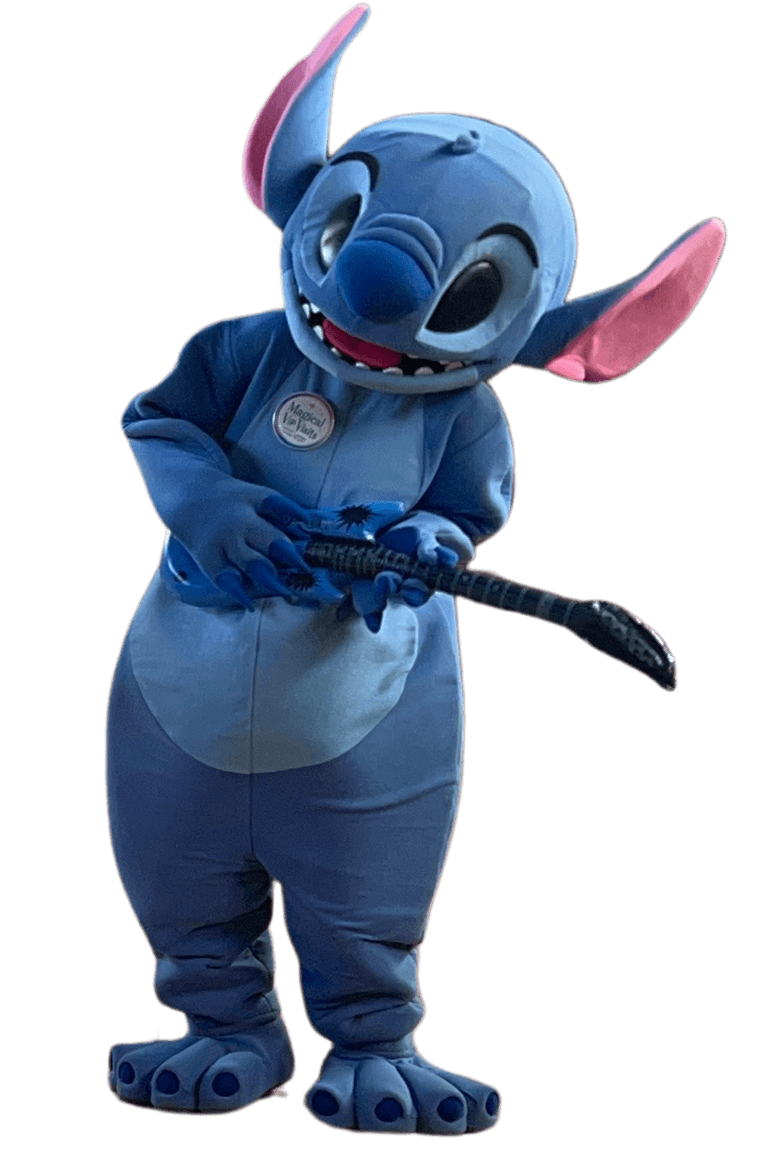 Cheeky Blue Alien character visit from Magical VIP Visits