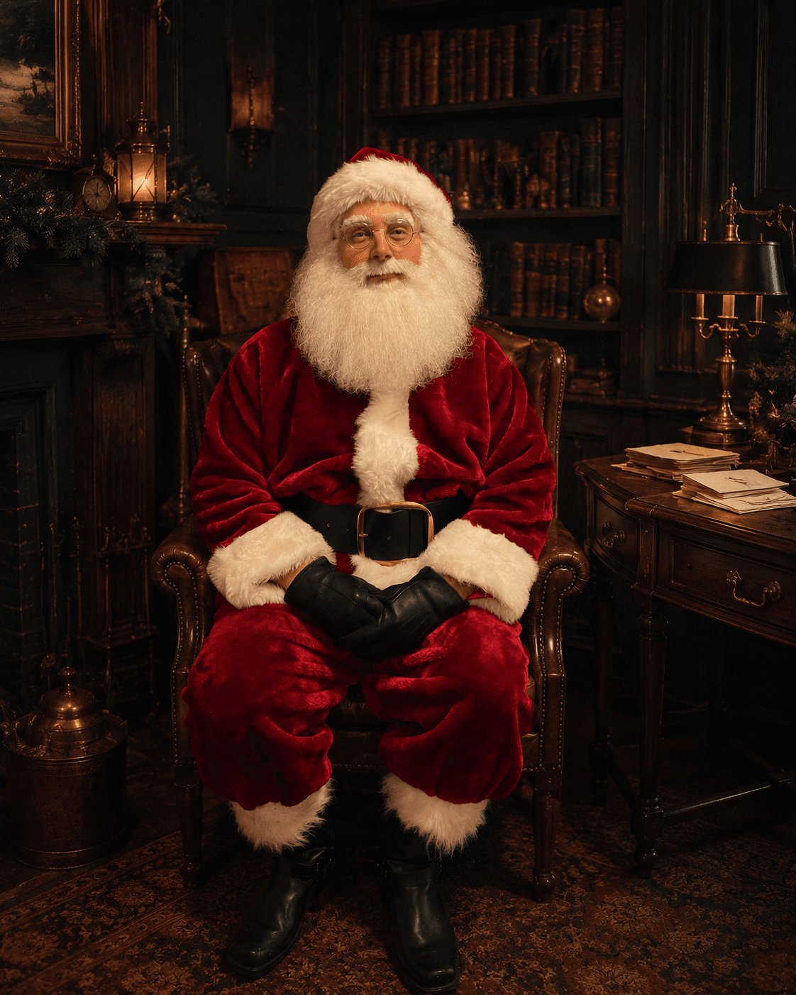 A private family appointment inside Santa's Study in Downham Market